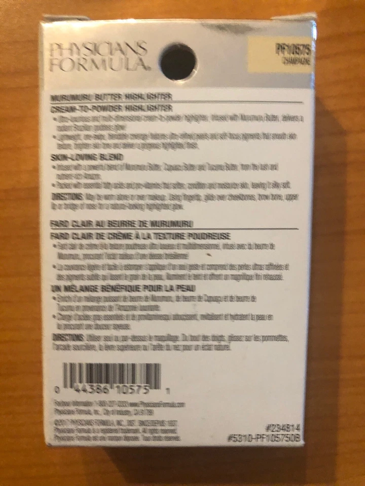 New Physicians Formula Butter Highlighter Champagne PF10575 - Image 2 of 2