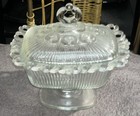 Vintage Indiana glass rectangular wedding box or candy dish — photo 3