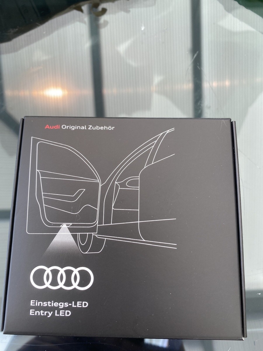 Genuine Led entry lights Audi rings lettering door