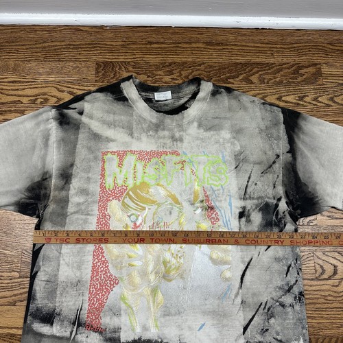 Vintage 80s Misfits Earth A.D. Mosquitohead T-Shirt Men’s Size XL 90s USA Made - Bild 2 von 12
