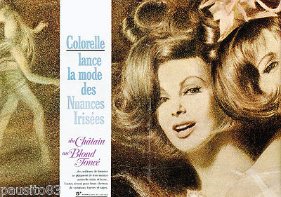 ADVERTISEMENT ADVERTISING 115 1965 Colorelle de l'OREAL (2p) les nuances Irisés