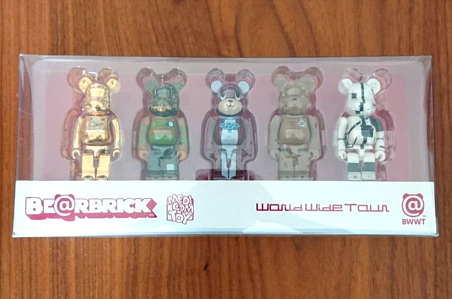 Bearbrick World Wide Tour NYC New York BWWT 5pc SET 100% Be@rbrick MEDICOM  TOY