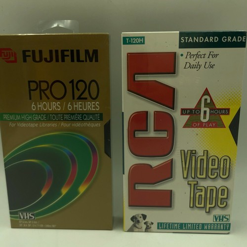 Sony T-120 Fujifilm Pro, Kodak, RCA LOT of 4 VHS 6 hr BLANK Videocassette SEALED - Picture 3 of 4