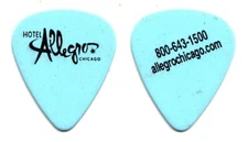 Hotel Allegro Chicago Light Blue Guitar Pick