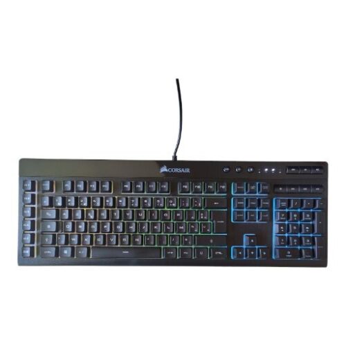 Corsair K55 RGB USB AZERTY mechanisch französisch schwarz Tastatur USB Gaming - Bild 9 von 10