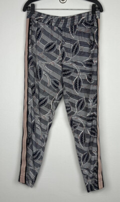 Anthropologie Hei Hei Lourinha Leaf Print Pants Elastic Waist Size S