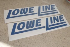Lowe Line Vintage Fish Boat Decals 17" Die-Cut 2-PAK FREE SHIP + FREE Fish Decal