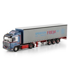 WSI 1:50 SCANIA 3 Series 4X2 Tarpaulin Carrier Model KLAUS BONDING 01-4828
