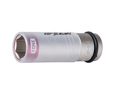 TONE Thin Wheel Nut Socket with Protector for Impact Drivers 4AP-19N 12.7mm
