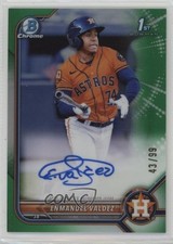 2022 Bowman Chrome Prospect Green Refractor /99 Enmanuel Valdez #CPA-EV Auto 4l3