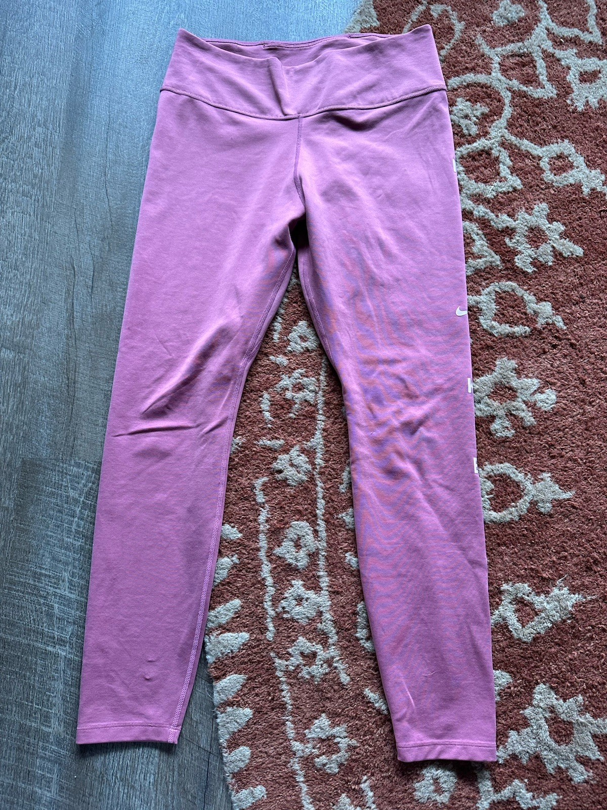 Leggings Nike Dri Fit rosa malva Spellout M Medium