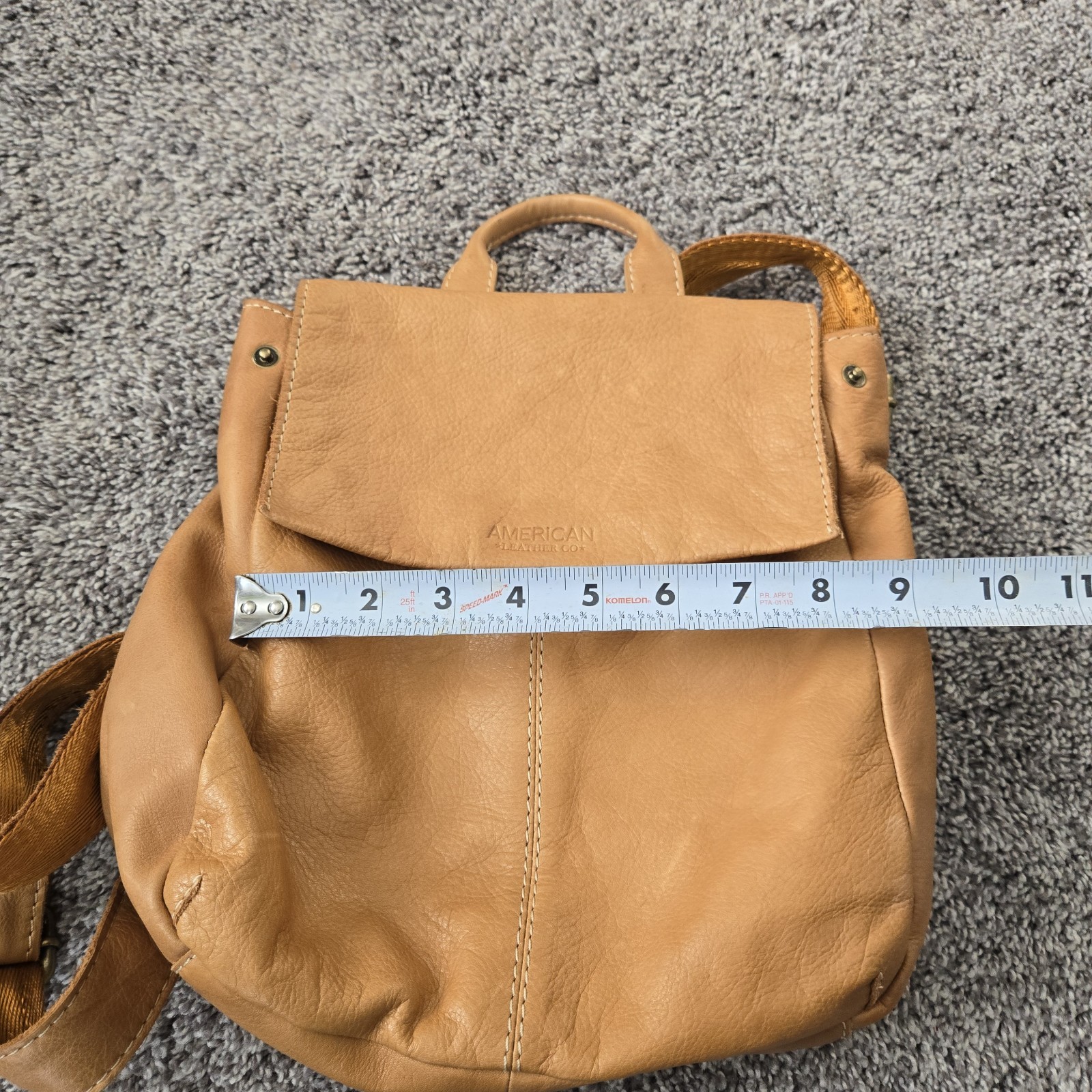 AMERICAN LEATHER CO Liberty Mini Backpack Brown Buttery Soft Leather Bag