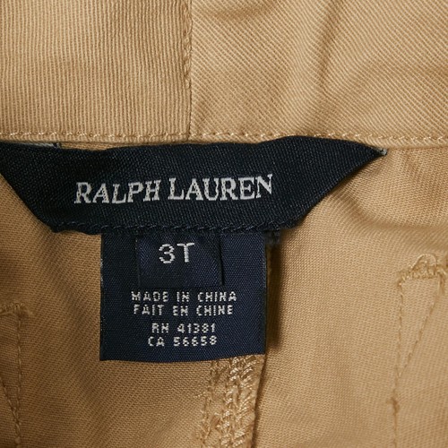 Ralph Lauren Kids Royal Khaki Beige Cotton Chino Slim Pants 3 Yrs - Picture 4 of 5