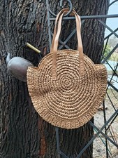 Woven Straw Tote Bag - Purse.Large capacity Country Style. Beach. New