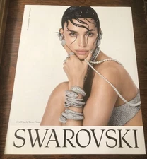 Irina Shayk for Swarovski - Magazine Print Jewelry Ad