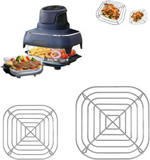 2PCS Air Fryer Crisper Rack, Compatible with Ninja Crispi FN101& Crispi Pro AS10