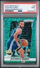 2024 PANINI PRIZM DECA GREEN SHIMMER FOTL #89 STEPHEN CURRY 3/12 PSA 9