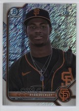 2022 Bowman Chrome Prospects Shimmer Refractor Ryan Reckley #BCP-163 1k9t
