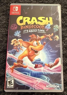 Crash Bandicoot 4: It's About Time Nintendo Switch Game Cartridge and Case