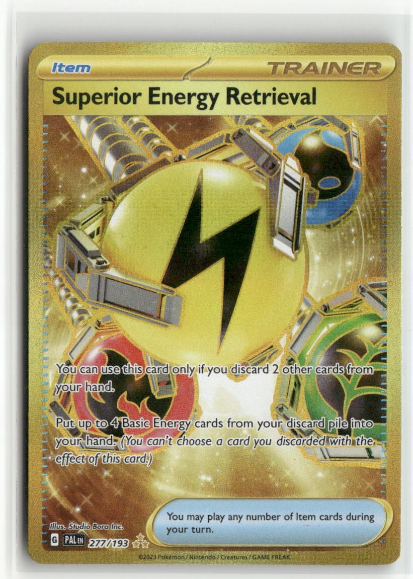 Superior Energy Retrieval 277/193 Hyper Rare Holo Paldea Evolved Pokemon TCG NM