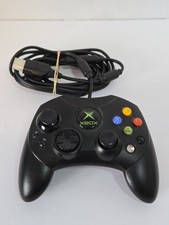 Microsoft Original Xbox Controller S-Type Black OEM with Breakaway Cable TESTED