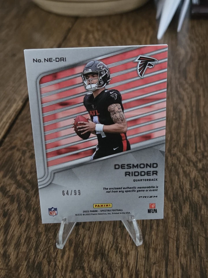 2022 Spectra Next Era Desmond Ridder RC 3-Color Patch /99 Red/Black Rookie - Image 4 of 4