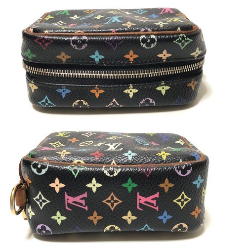 LOUIS VUITTON Wapity Pouch Multi Monogram Tela Astuccio Cosmetico Autentico - Foto 5 di 11