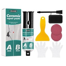 Bath White Enamel Repair Fix Scratch Crack Chip Ceramic Sink Tub Shower Tray Kit