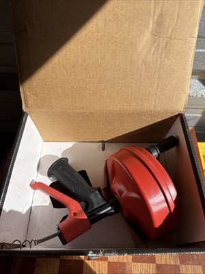 Ridgid Power Spin+ Autofeed Drain Cleaner Auger Used 25 , 1/4  Cable