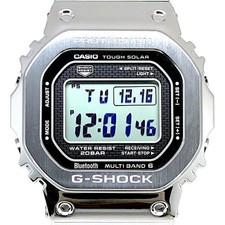 Casio G-Shock GMW-B5000D-1 Full Metal Silber Radio Solar Bluetooth Gebraucht