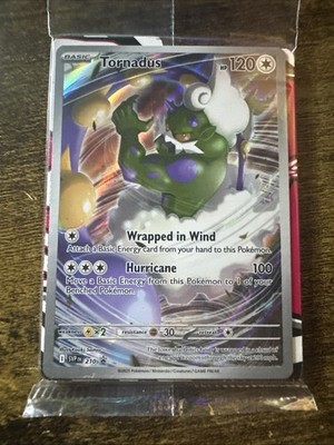 SEALED Tornadus 210 Black Star Promo, Scarlet & Violet Full Art Holo Pokemon TCG