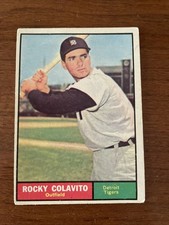 Rocky Colavito 1961 Topps #330 -EX/NM Condition- Former Cleveland Indian Great