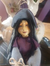 Witches Of Pendle Witch Doll Daisy In Purple & Grey 25cm New With Tags
