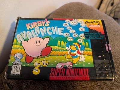 Kirby's Avalanche (Super Nintendo SNES) With BOX - Tested - Authentic