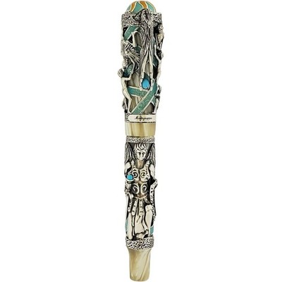 Montegrappa Fountain Pen My Guardian Angel 18K Yellow Gold Fine Nib ISCUA2SW