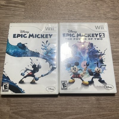 Epic Mickey 1 & 2: The Power of Two (Nintendo Wii) Lot Of 2 CIB