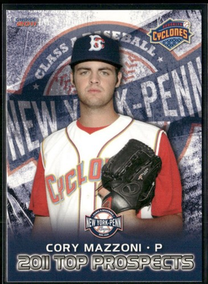 #ad Cory Mazzoni 2011 New York Penn League Top Prospects Set Card $2.50