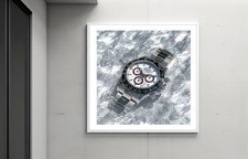 Stampa artistica Rolex Cosmograph Daytona Panda | 24x24 | COA Ltd.25 | Wall Deco C22