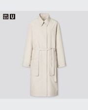 Uniqlo U Lemaire Ventile Cotton Long Coat Natural XXL Oversized Water Repellent
