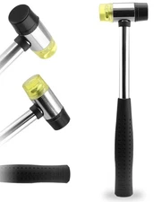 25mm Dual Head Nylon Rubber Hammer Metal Mallet for Jewelry Leather Crafts