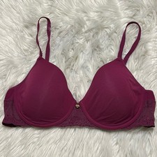 Natori 34C Bra Purple Bliss Perfection Contour T-Shirt Underwire 721154