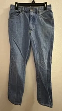 Vintage Lee Denim Jeans Regular Fit Straight Leg Light Wash Blue Size 32x32
