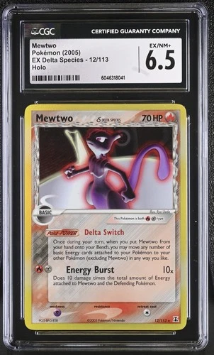 MEWTWO Delta Species Holo Rare #12 CGC 6.5 Pokemon [Nostalgium]