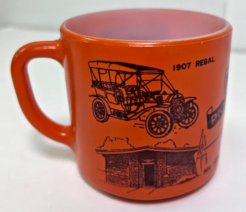 Harold Warp Pioneer Village Vintage Federal Milk Glass Cup  Minden, Nebraska NOS