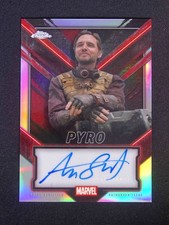 2025 Topps Chrome Deadpool Aaron Stanford as Pyro Auto