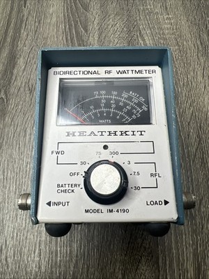 Heathkit IM-4190 Bidirectional RF Wattmeter Estate Find Working Setup Rare!