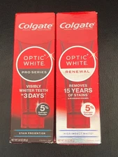 Colgate Optic White Renewal & Colgate Optic White Pro Series Stain Prevention