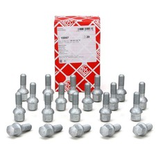20x febi 15997 Radschraube M12x1,5mm für MERCEDES W123 S123 C123 W126 C126 R107