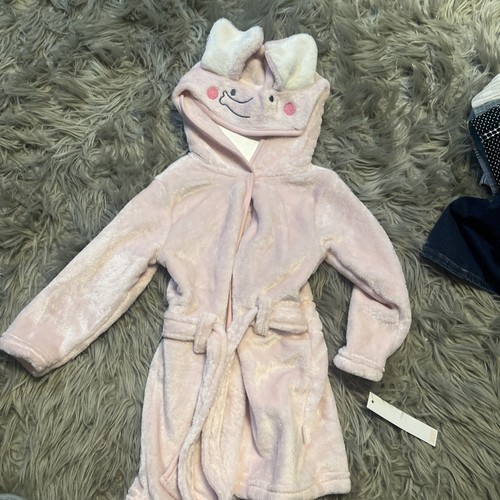 NWT Tahari Bath Robe Baby Girls Size 24 Months Pink Hooded - Picture 1 of 5