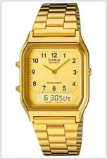 Casio AQ-230GA-New with Tag, WITHOUT BOX Men's Gold Watch